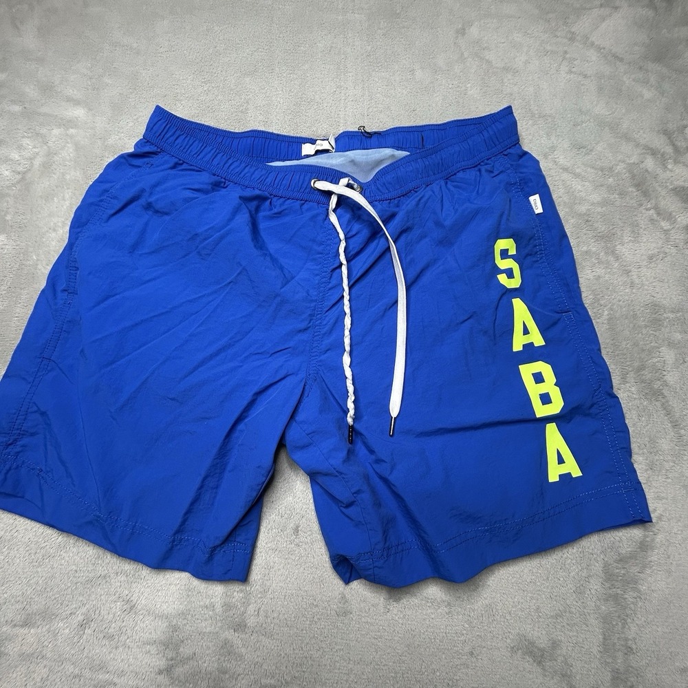 Onia The Charles Saba Men's XL Swim Trunks Blue